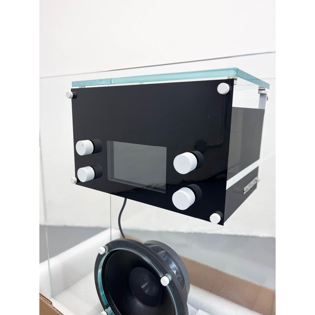 Glass 842 Crystal Radio by Vico Magistretti for Cassina, 2010s For Sale - Image 7 of 11