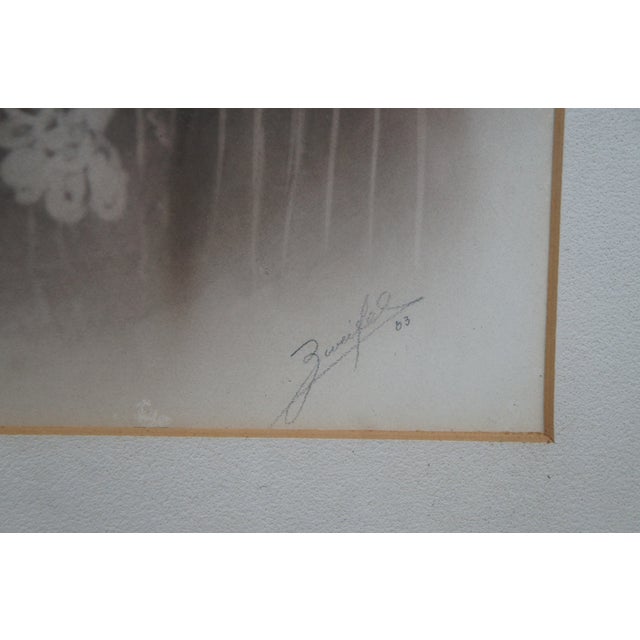 Late 19th Century Antique Late Victorian Portrait Photograph by John Rudolph Zweifel Gilt Frame For Sale - Image 5 of 10
