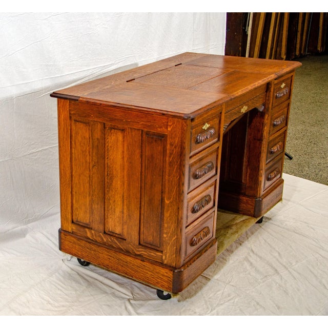 Vintage Remington Oak Typewriter Desk Chairish