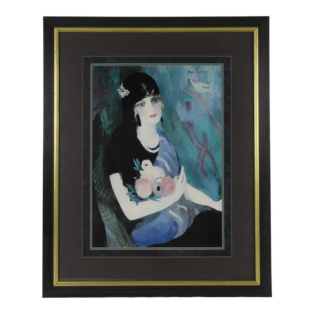 Marie Laurencin's "Portrait of Baronne Gouraud in Black Mantilla" Print For Sale