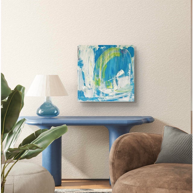 Matthew Izzo Acrylic Abstract Painting on Canvas, Titled Beach Day For Sale - Image 4 of 5