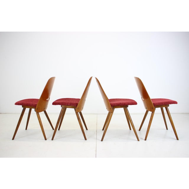 Dining Chairs attributed to Frantisek Jirak for Tatra, 1960s, Set of 4 For Sale - Image 6 of 15
