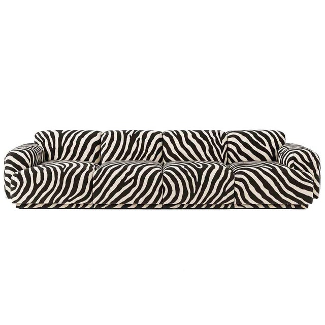 Black Abundancia Sofa in Zebra by Moanne For Sale - Image 8 of 8