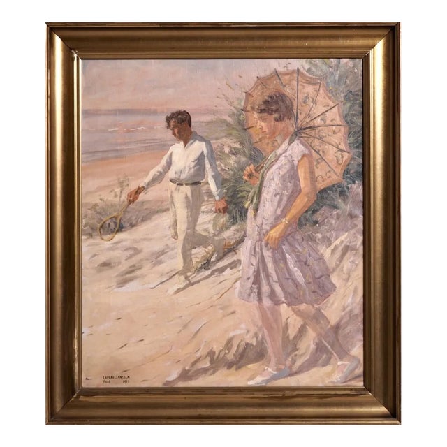 Luplau Janssen, Fanø, Painting, Oil on Canvas, 1926 For Sale