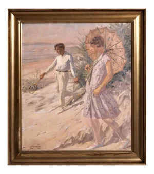 Luplau Janssen, Fanø, Painting, Oil on Canvas, 1926