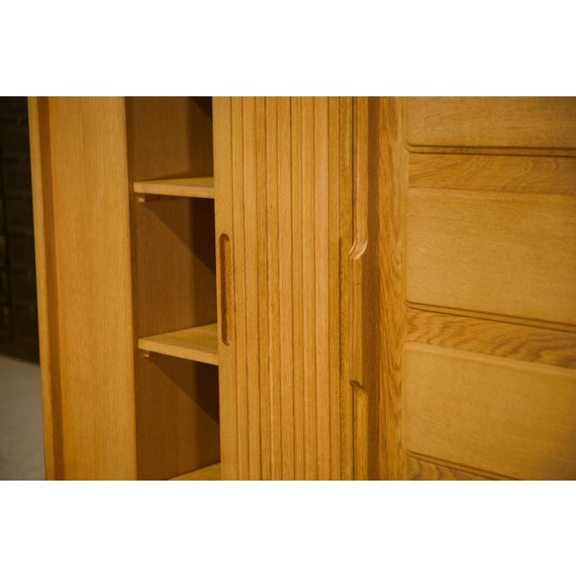 Oak Wardrobe by Guillerme and Chambron, 1950s For Sale - Image 3 of 14