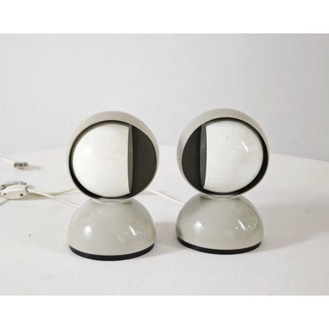 Eclisse Italia Table Lamps by Vico Magistretti for Artemide, 1965, Set of 2 For Sale - Image 12 of 18