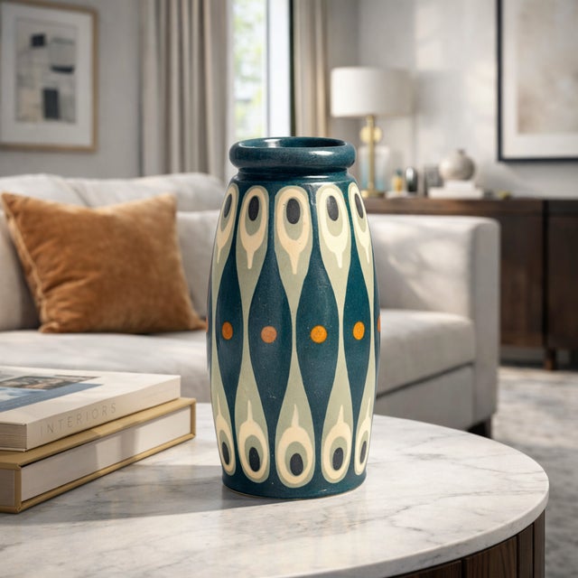 Art Deco Vase by Léon Elchinger for Soufflenheim, Alsace, 1920s For Sale - Image 12 of 13