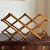 Brown Mid-Century Modern Accordion-Style Wood Wine Rack For Sale - Image 8 of 10