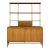 Paul McCobb for Calvin Mid Century Walnut and Brass Room Divider Credenza With Hutch For Sale