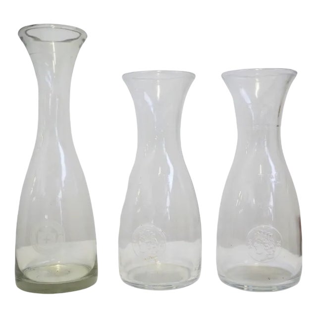 Glass Jugs, 1950s For Sale