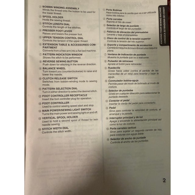 Contemporary Vintage Baby Lock Bl155 Sewing Machine With Manual - Clean & Ready to Sew! For Sale - Image 3 of 5