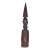 Makonde Carved Hardwood Elder Figure Tanzania Mozambique Conical Hat African Art For Sale