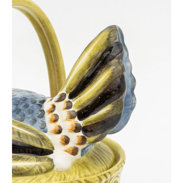 Este for Tiffany & Co. Ceramic Hen Form Basket For Sale In New York - Image 6 of 11