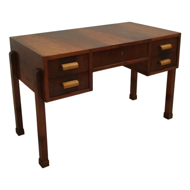 Vintage Art Deco Center Desk, 1920s For Sale