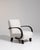 French Mid 20th Century France Cream Wood Armchair For Sale - Image 3 of 11