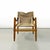Armchair model Oasi 85 or Safari, with a light wood frame, attached by interlocking, while the seat and back are composed...