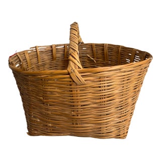 French Large Harvest Basket For Sale