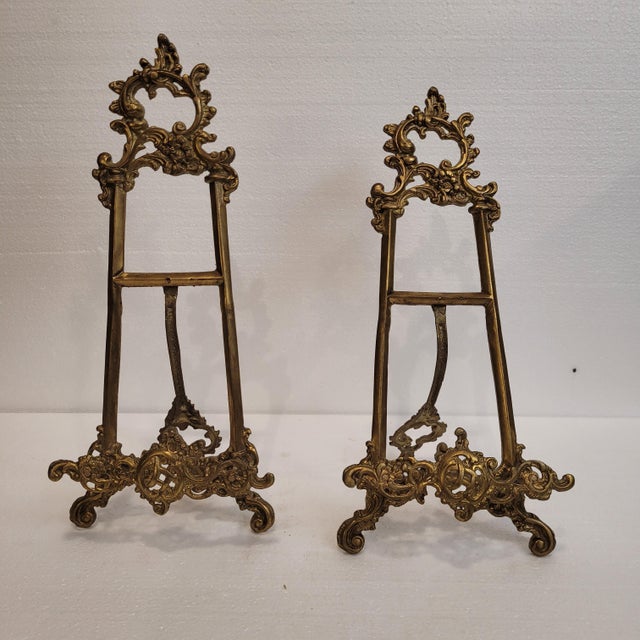 18th Century Baroque Lecterns in Ormolu, Spain, Set of 2 For Sale - Image 12 of 18
