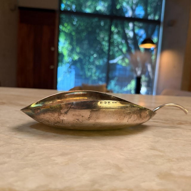 Christofle Gallia Lino Sabatini Silver-Plated Leaf-Shaped Dish Mid-Century Modern For Sale - Image 10 of 16