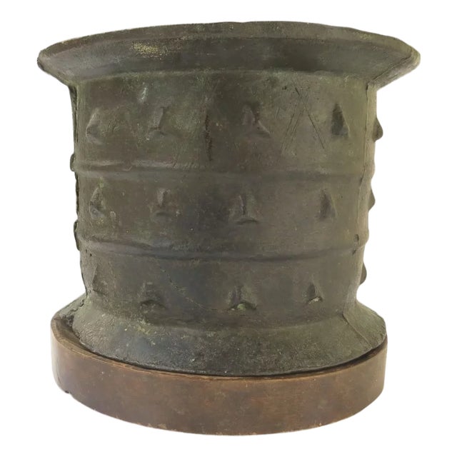 Medieval Bronze Mortar XIII Century For Sale