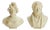 Giuseppe Benassai, Busts, 1834, Alabaster, Set of 2 For Sale