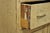 Antique French Country Farmhouse Beige Distressed Paint Kitchen Cupboard Cabinet For Sale - Image 10 of 13
