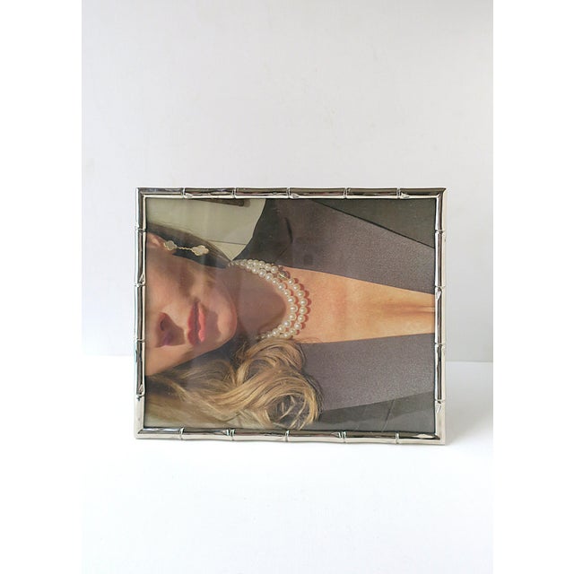 Gucci Chrome Bamboo Picture Frame For Sale - Image 4 of 12