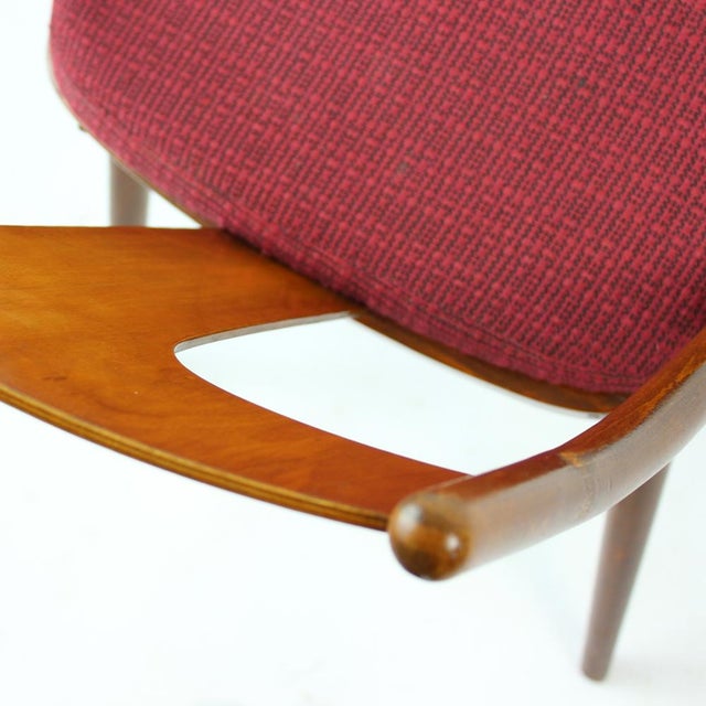 Mid-Century Modern Dining Chairs in Wood and Pink from Tatra, 1960s, Set of 4 For Sale - Image 3 of 13
