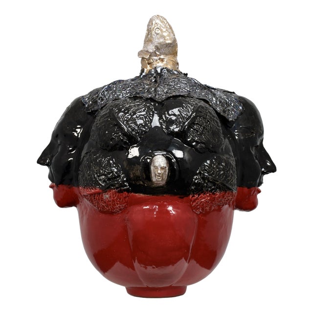 Henk van Rooij, Figurative Composition, 1990s, Ceramic For Sale