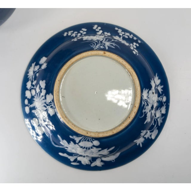 Early 20th Century Chinese Blue and White Pate-Sur-Pate Jardiniere Planter For Sale - Image 13 of 15