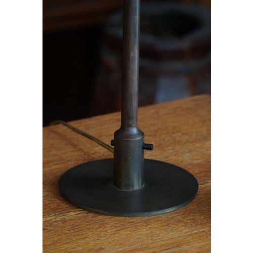 Metal Modern Danish Model T3 Table Lamp by Niels Rasmussen Thykier, 1930s For Sale - Image 7 of 17