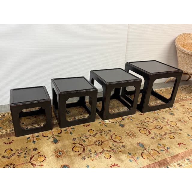 Modular Padoga Stacking Box Shelves, Set of Five For Sale - Image 10 of 12