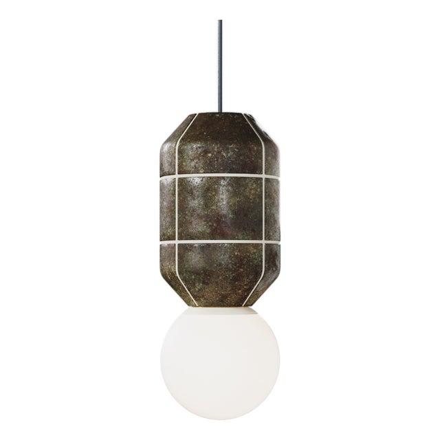 Ceramic Base Pendant Lamp by Svitanok For Sale