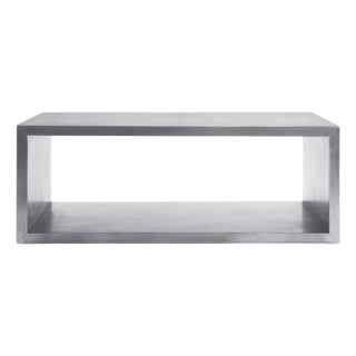 Modern Greg Sheres Style Stainless Steel Cocktail Table For Sale