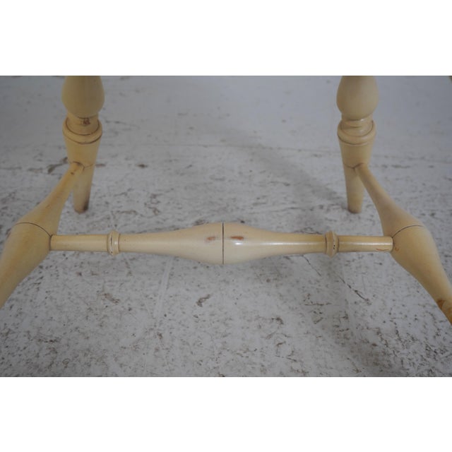 Set of 4 Vintage Painted Bow Back Windsor Armchairs For Sale - Image 17 of 18