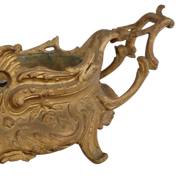 Early 20th Century Rococo-Style Gilt Jardinière Flower Planter For Sale - Image 9 of 18
