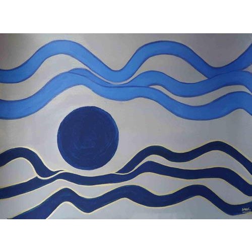 Anna Maria Caboni, Sea, Acrylic Painting, 2026 For Sale - Image 4 of 4
