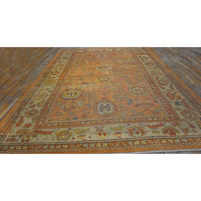 19th Century Turkish Oushak Carpet 9'3" x 12'10" - 282 x 391