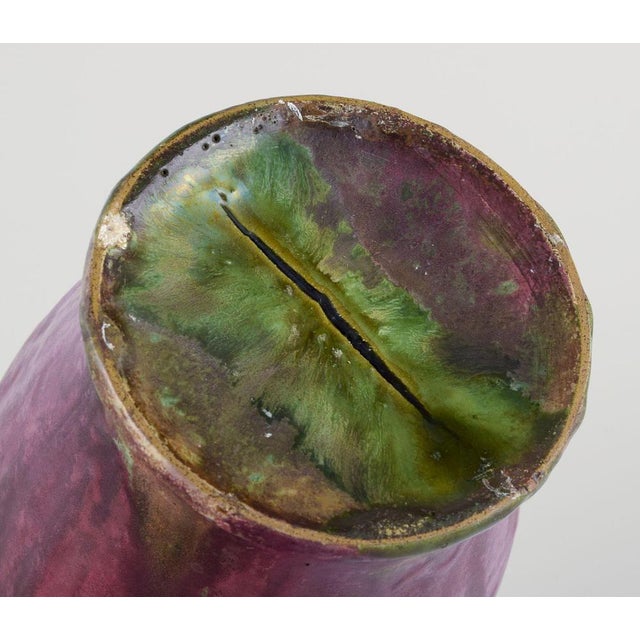 Danish Matte and Shiny Glazed Ceramic Vase by Søren Kongstrand, 1920s For Sale - Image 6 of 7