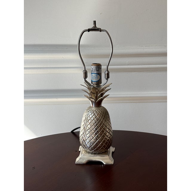 2000 - 2009 Vintage Petite Pineapple Lamps - A Pair For Sale - Image 5 of 16