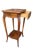 A late 19th century Louis style side table with marble top. Measures 18.5"W x 17.5"D x 32.25"H. Note a small marble...