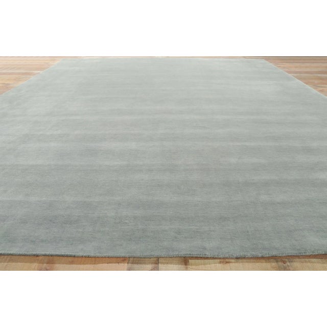 Gray Area Rug With Modern Style - 09'11 X 12'10 For Sale In Dallas - Image 6 of 8