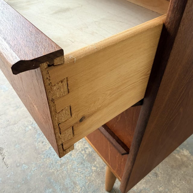 Mid 20th Century Vintage Danish Mid Century Modern Teak Six-Drawer Chest of Drawers Commode, Circa 1960s For Sale - Image 5 of 6
