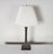 Mid-Century Modern Vintage Verdigris Bronze Columnar Table Lamp by Stewart Ross James for Hansen For Sale - Image 3 of 18