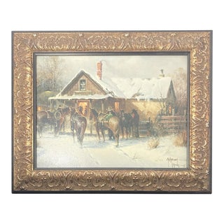 G. Harvey “Cowboy Country Club” Framed & Signed Giclée Canvas For Sale