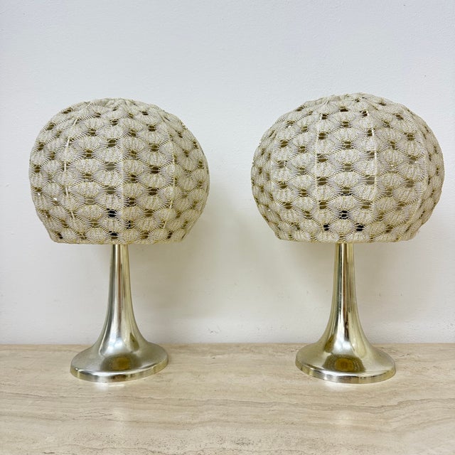 Table Lamps with Fabric Shades from Aro Leuchte, 1970s, Set of 2 For Sale - Image 18 of 18