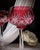Saint-Louis Vintage Saint-Louis Crystal Massenet Cranberry Cut to Clear Hock Wine Glasses, Pair For Sale - Image 4 of 8