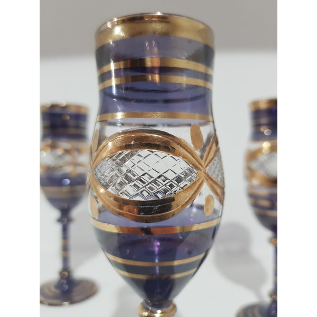 Vintage Italian Glasses, 1960s, Set of 4 For Sale - Image 3 of 12