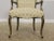 Gold French Louis XV Style Open Arm Upholstered Chair For Sale In Philadelphia - Image 6 of 13
